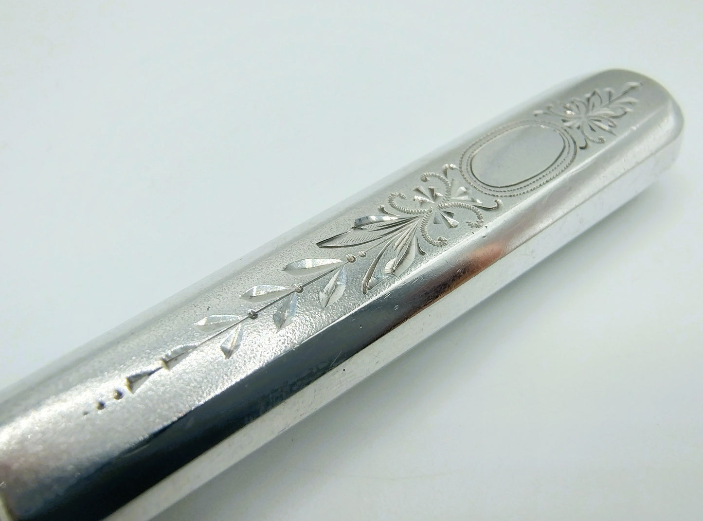 Cheese knife with silver handle, AG Berg, Riga, 1899