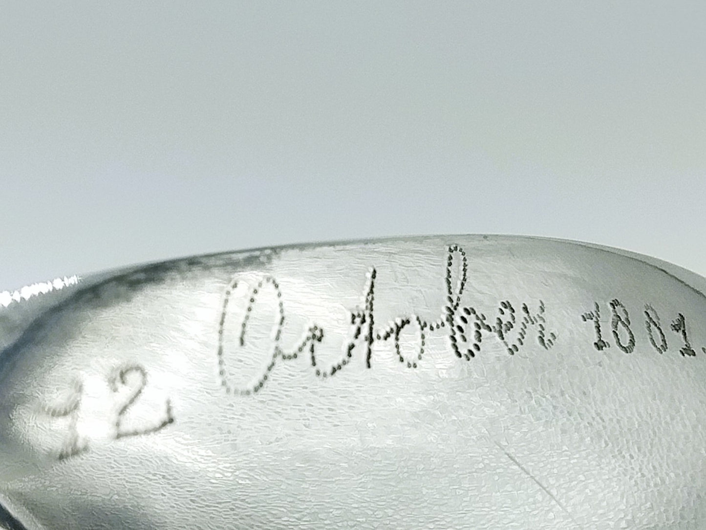 Zilveren geboortelepel, J. Schijfsma, Sneek, 1920