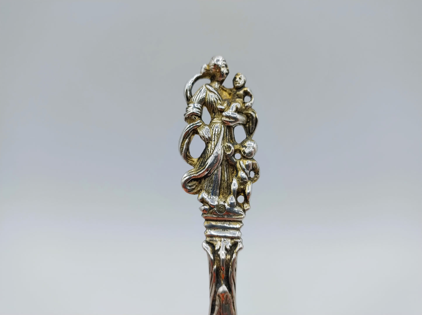 Silberner Beilagenlöffel, A. de Haas, Sneek, 1883