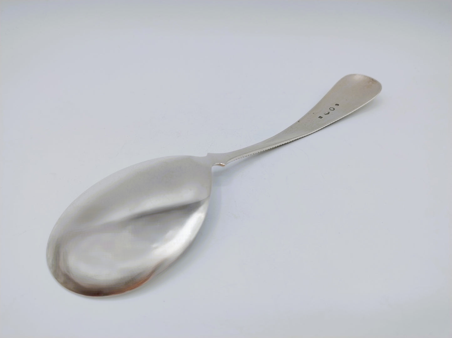 Silver rice spoon, Wed. A. Kuylenburg Pzn, Schoonhoven, 1883
