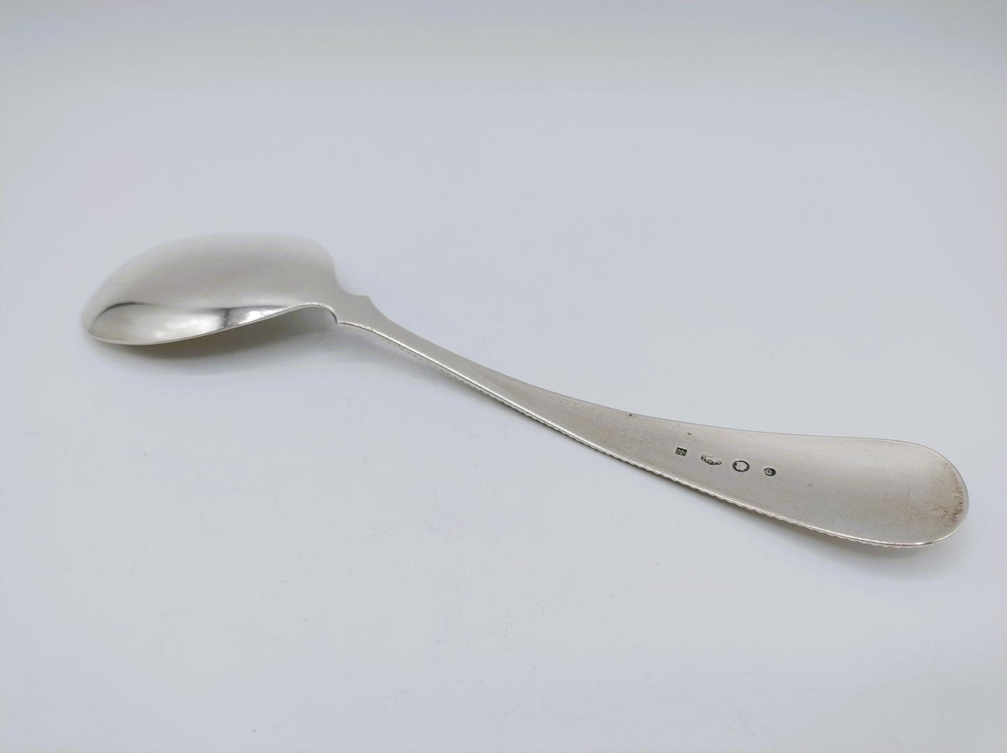 Silver rice spoon, Wed. A. Kuylenburg Pzn, Schoonhoven, 1883