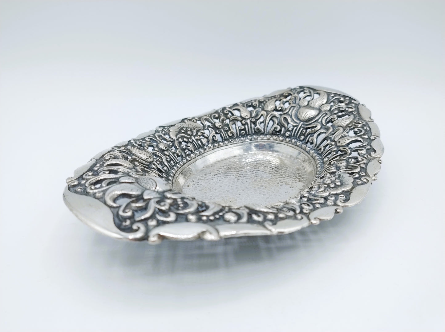 Silberne Konfektschale, Djokja Silber, 800