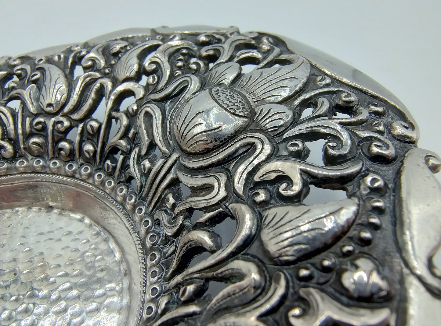 Silberne Konfektschale, Djokja Silber, 800