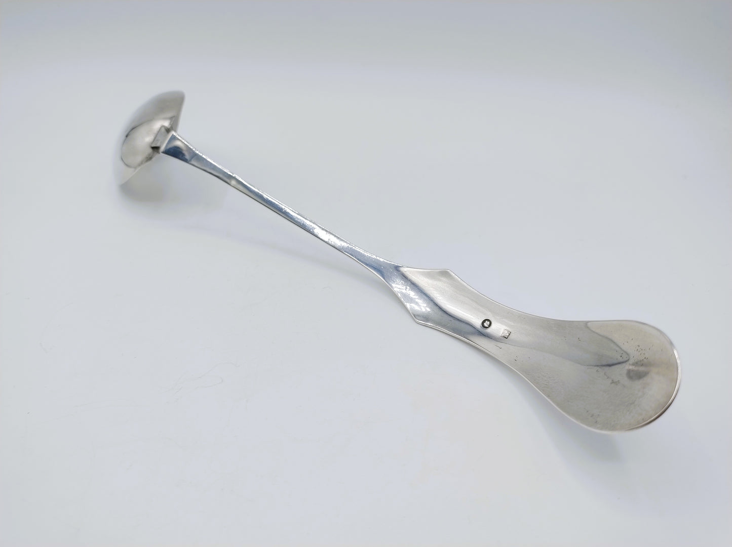 Silver serving spoon, fa. NS Visser and Co, 's-Hertogenbosch, 1868