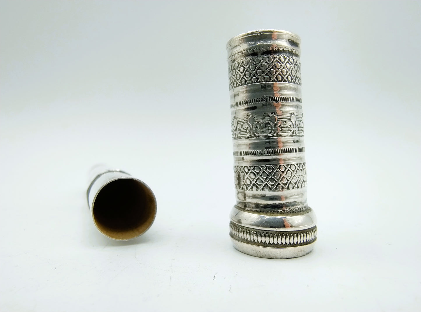 Silver needle case, fa. Gebr. J. and D. Veenstra, Leeuwarden, ca. 1850