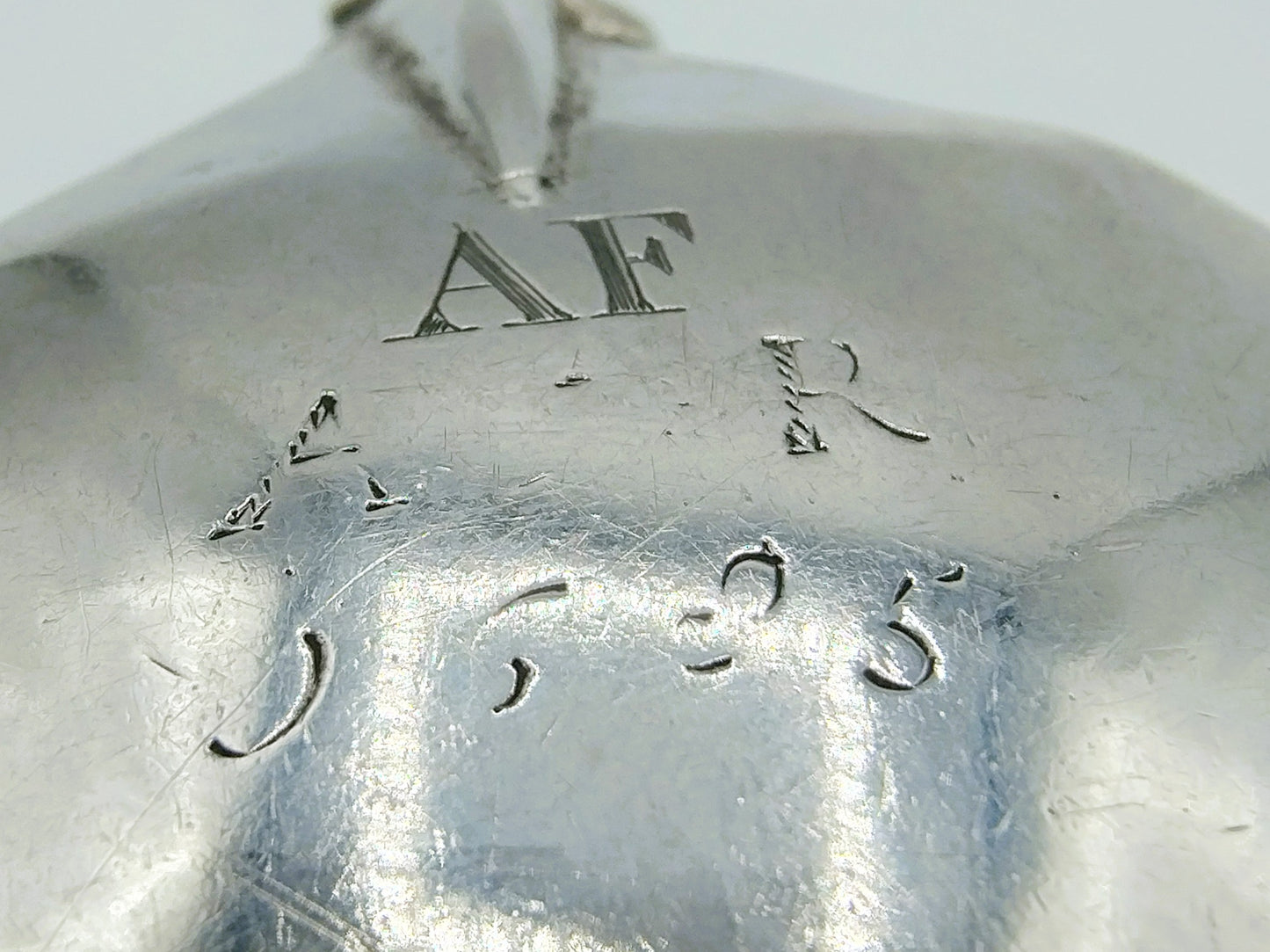 Zilveren hoeflepel, Nederland, A. Sjoukes, Dronrijp (?) 1685