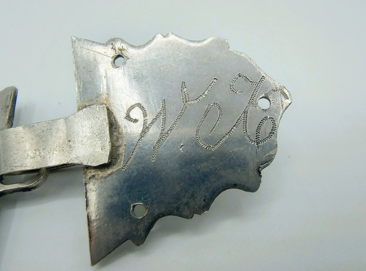 Silberner Perlenhaken, C. van Gelderen Pzn, Schoonhoven, 1866