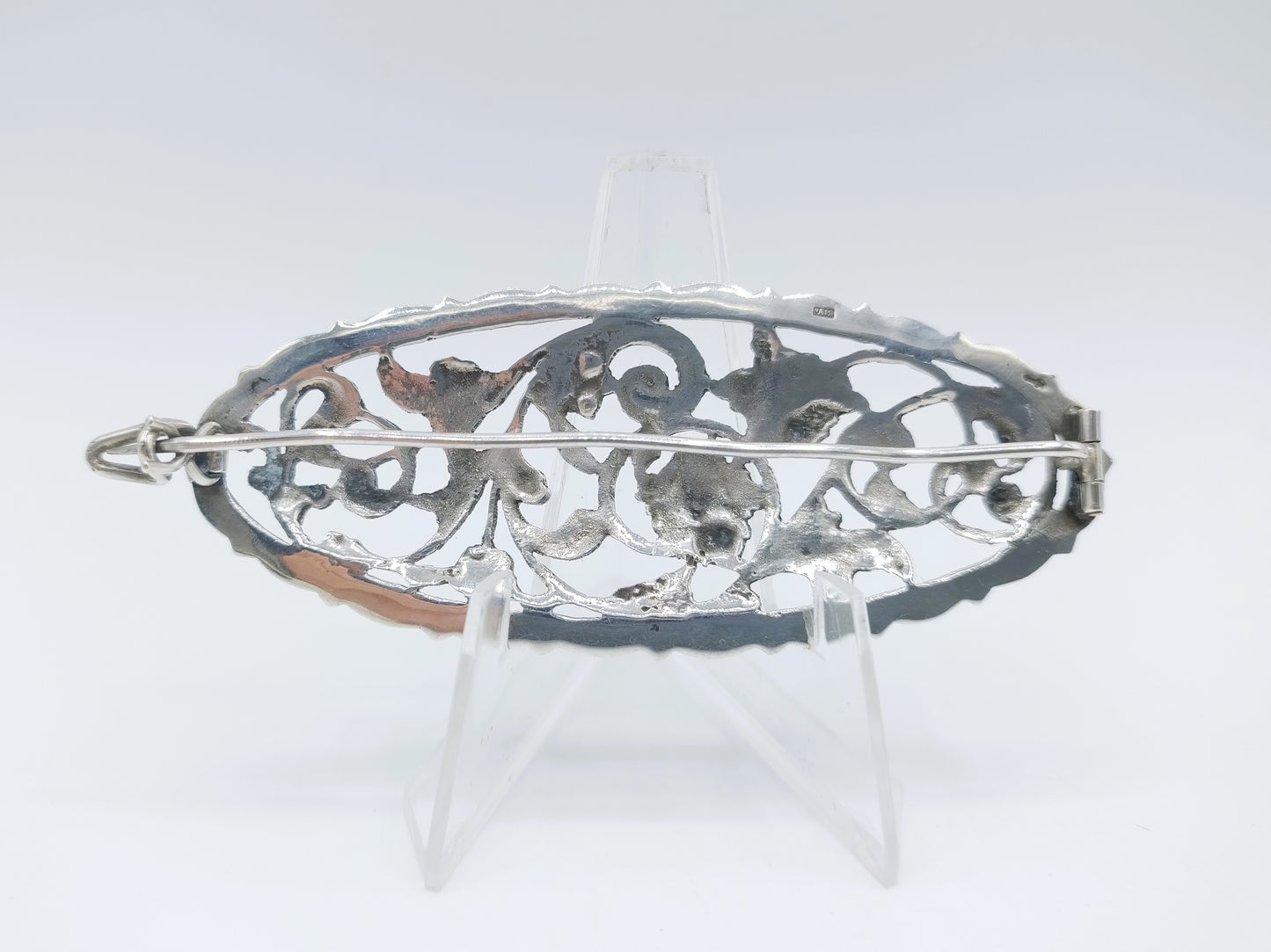 Silver flower brooch, Fa. Bijkamp and Co, Steenwijk,