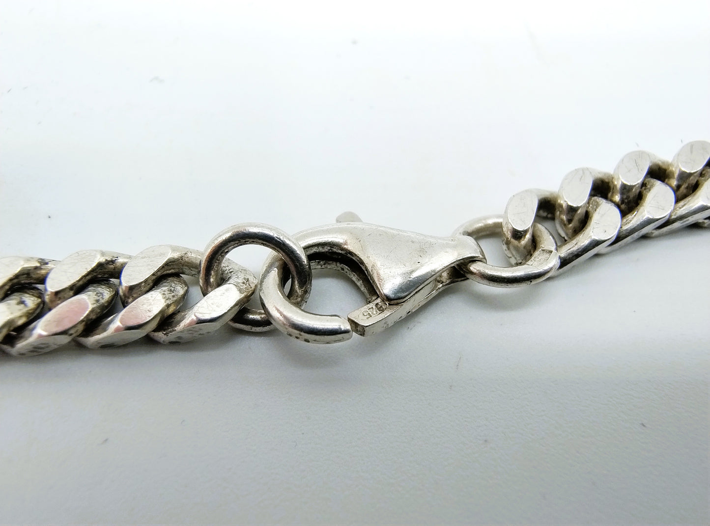 Zilveren herenarmband, 925, 20,5 cm.