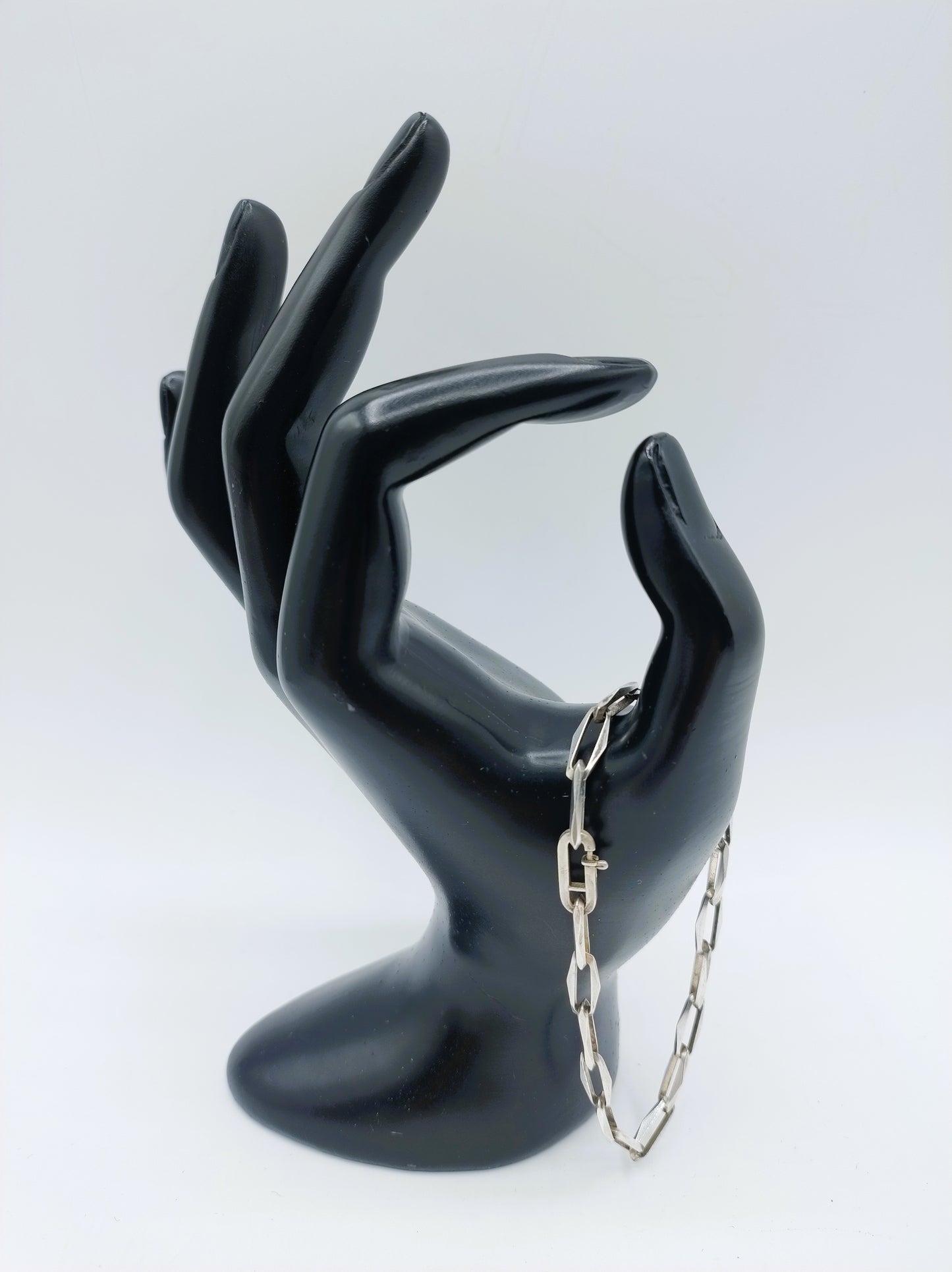 Zilveren 'close forever' armband, 20 cm