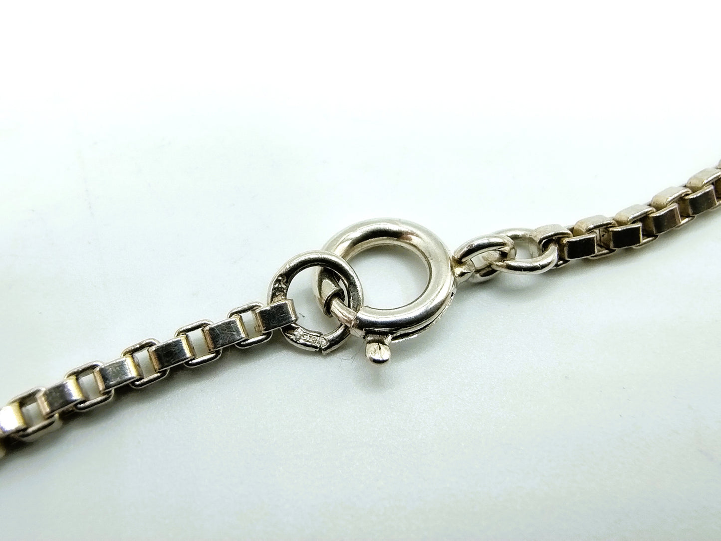 Venetiaans zilveren collier, 73 cm.