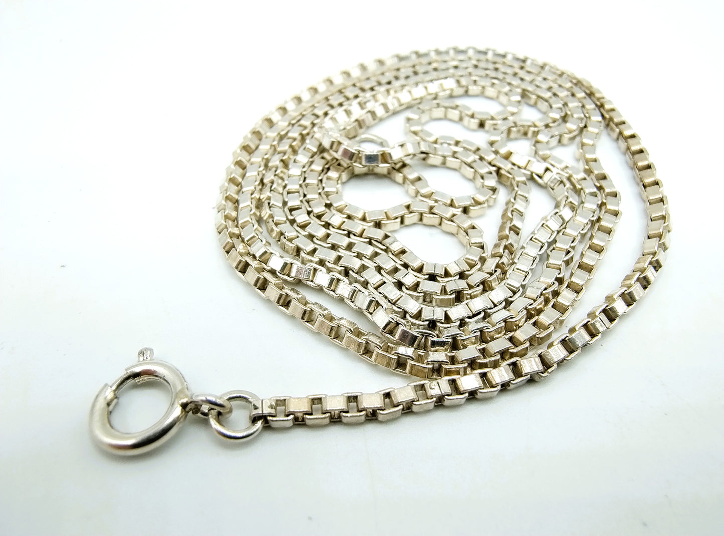 Venetiaans zilveren collier, 73 cm.