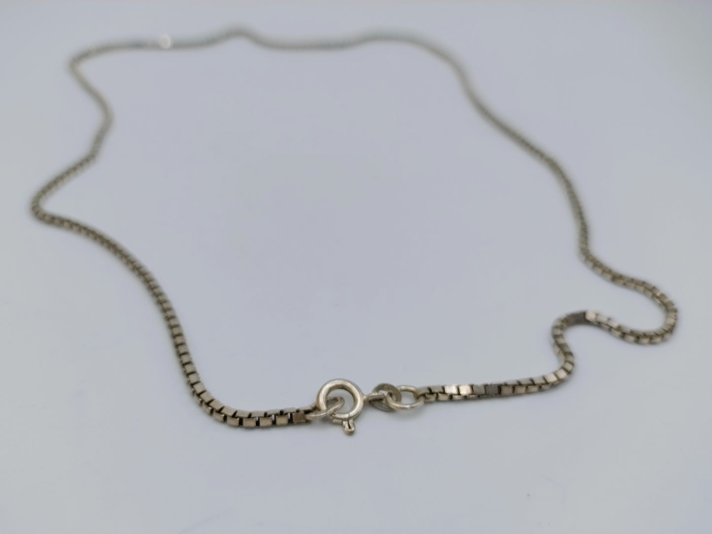 Venetiaans zilveren collier, 60 cm.