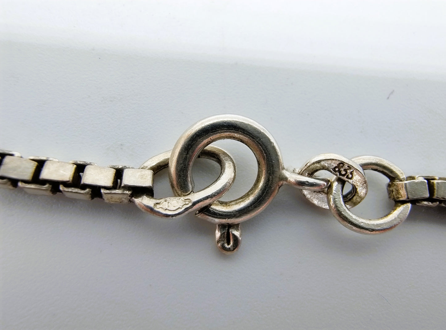 Venetiaans zilveren collier, 60 cm.