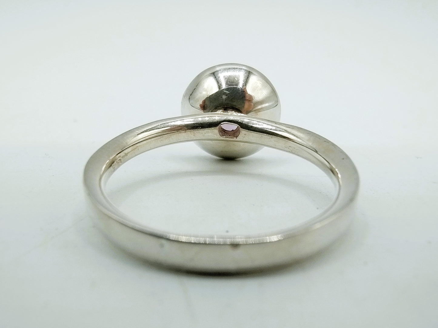 Zilveren ring met amethist, 18.75 mm