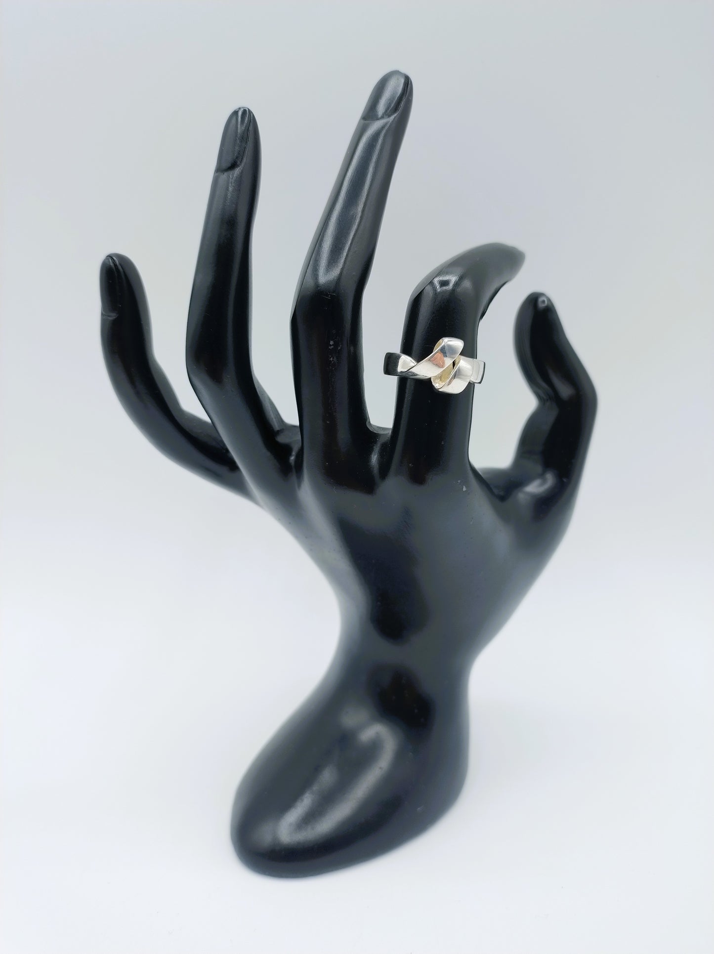 Zilveren designring, 17 mm