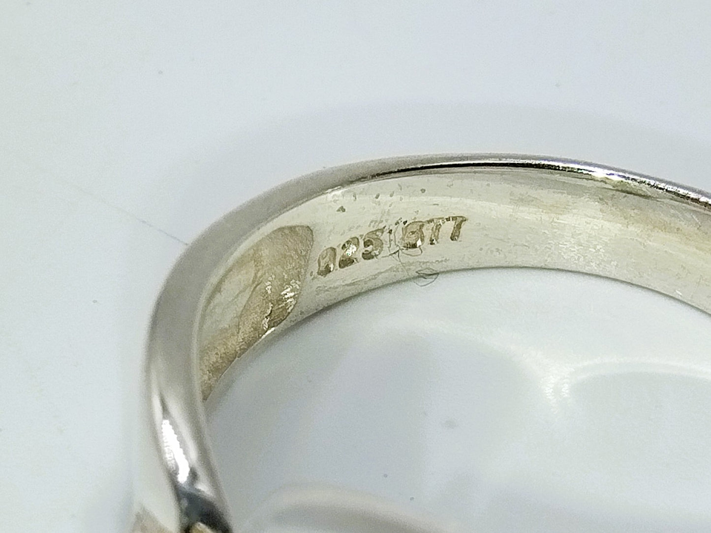 Zilveren designring, 17 mm