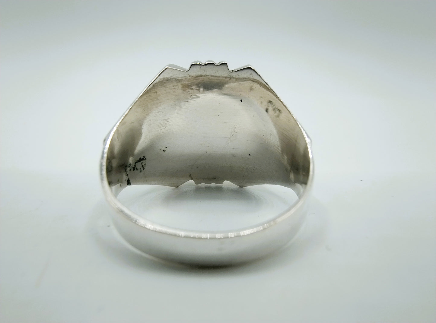 Silberner Herren-Siegelring mit Schlange, 21 mm