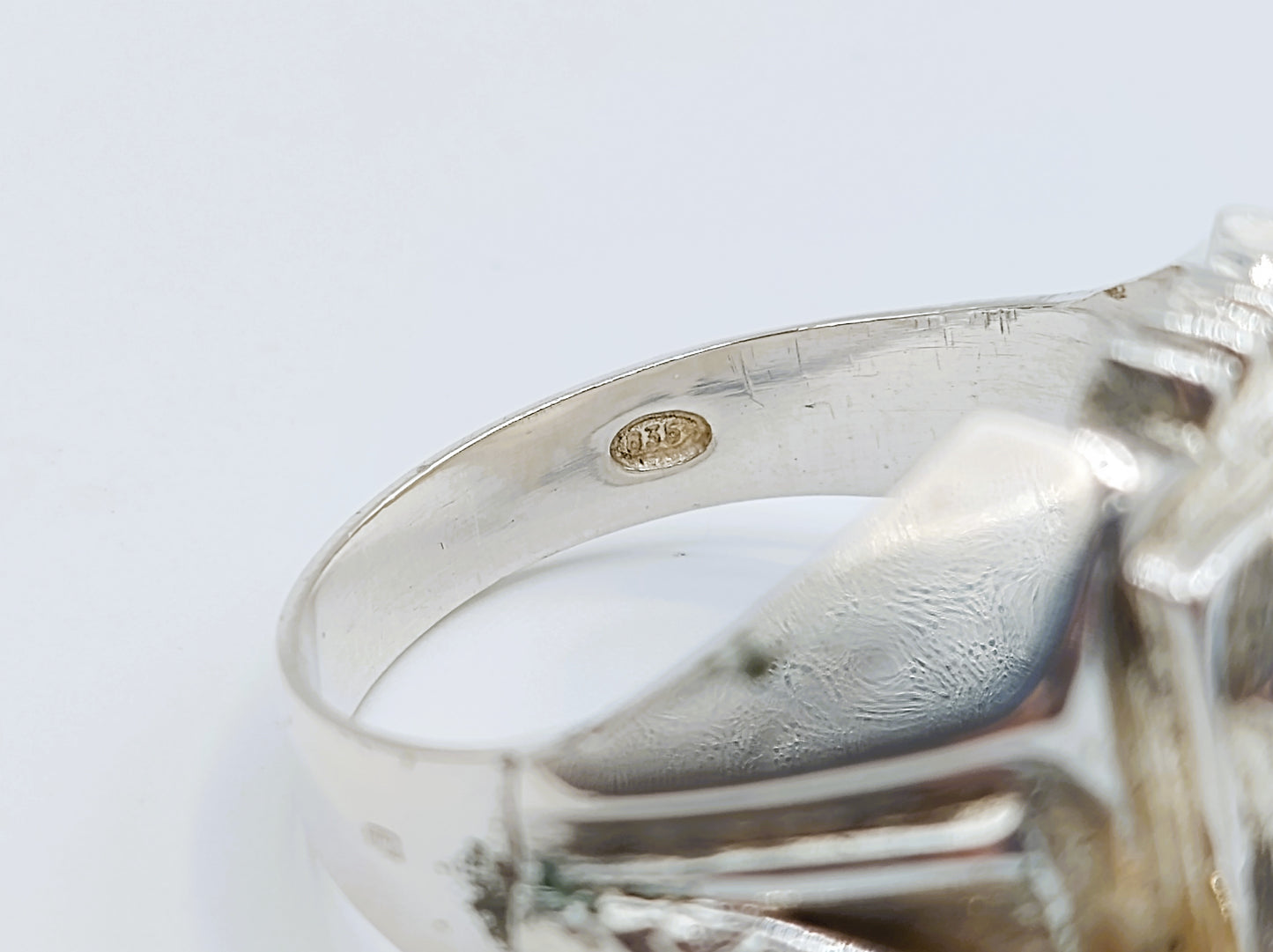 Silberner Herren-Siegelring mit Schlange, 21 mm