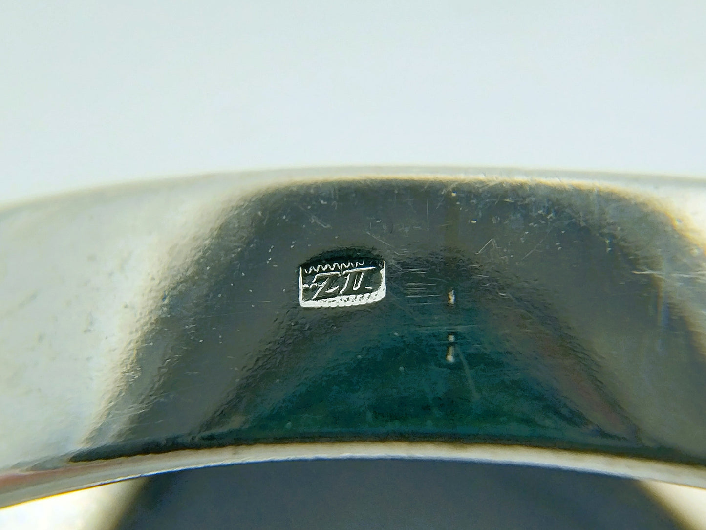 Zilveren heren zegelring met onyx, 19.5 mm