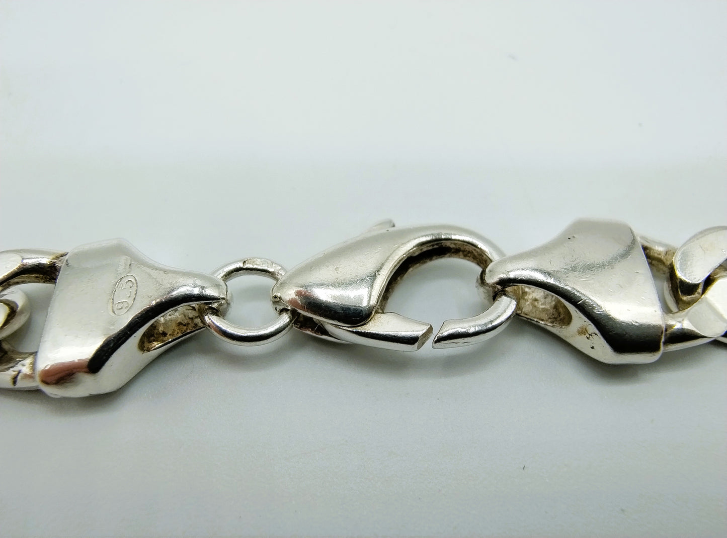 Zilveren herenketting, 45,5 cm