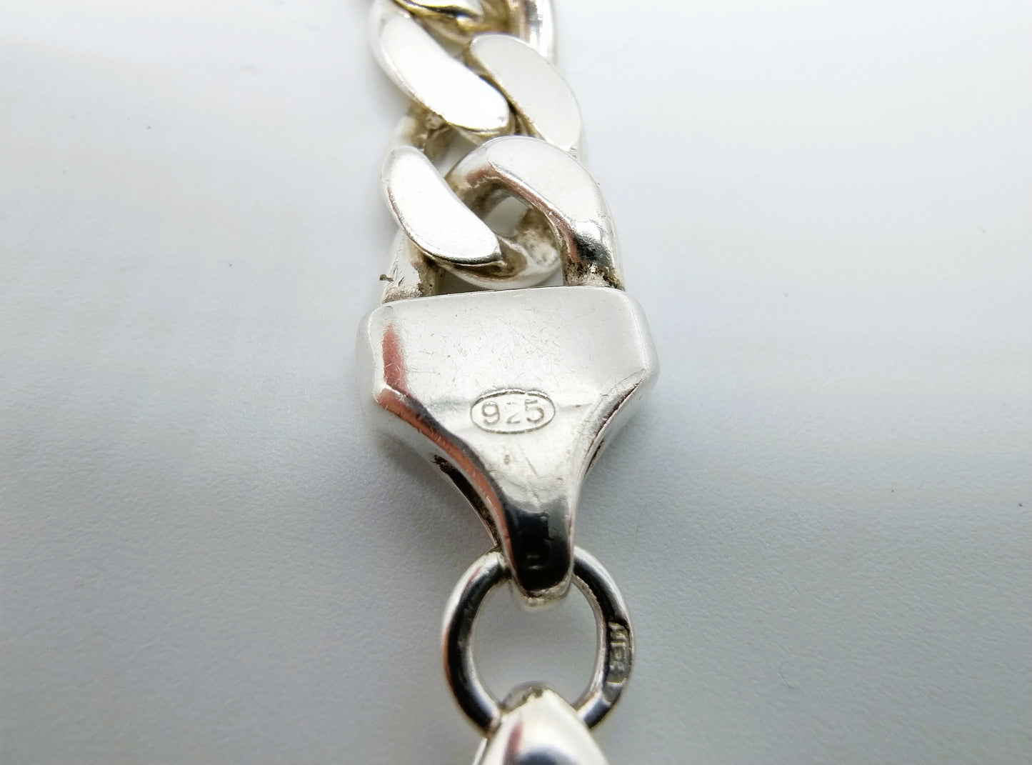 Zilveren herenketting, 45,5 cm