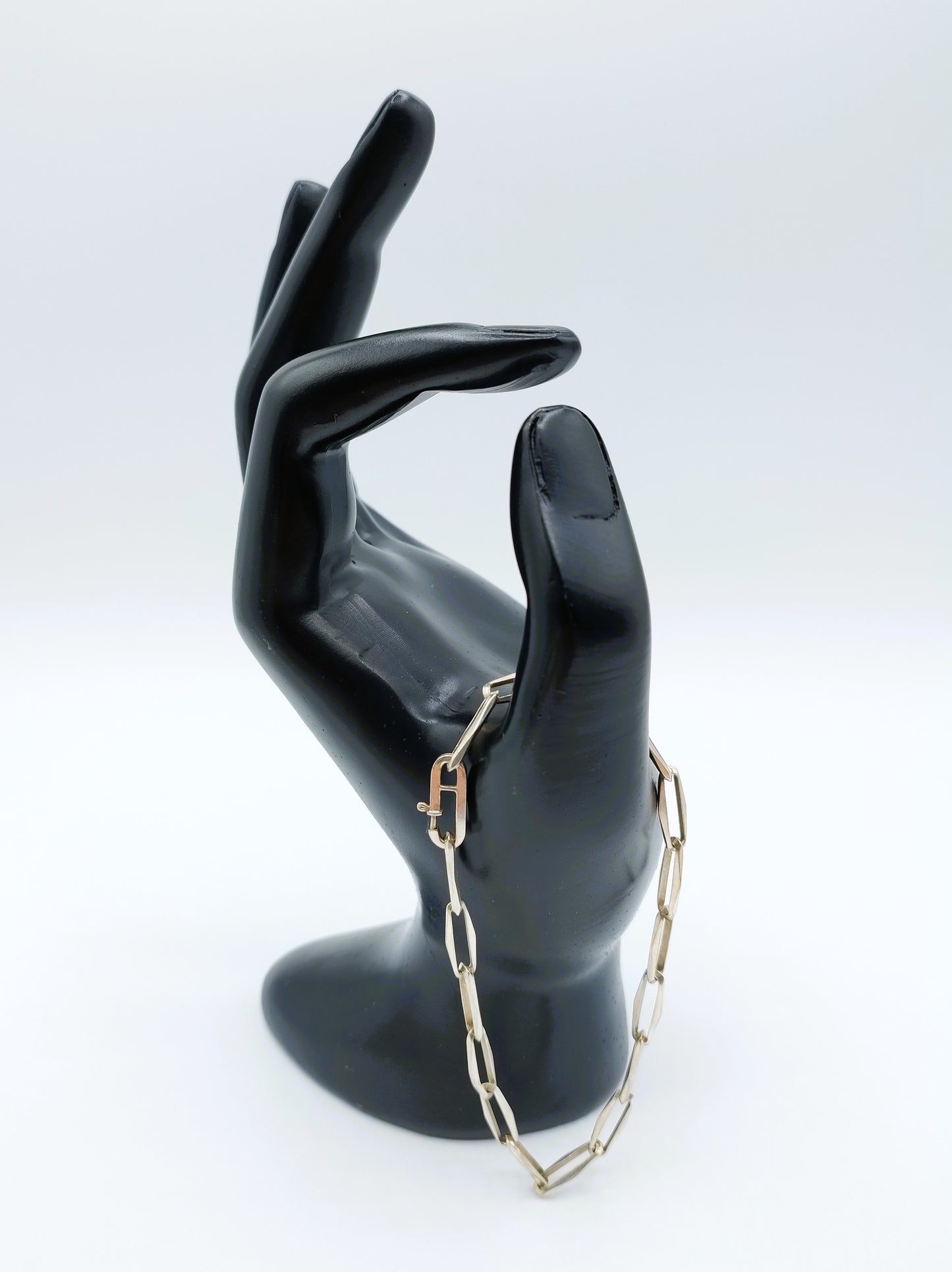 Zilveren 'close forever' armband, 20,5 cm