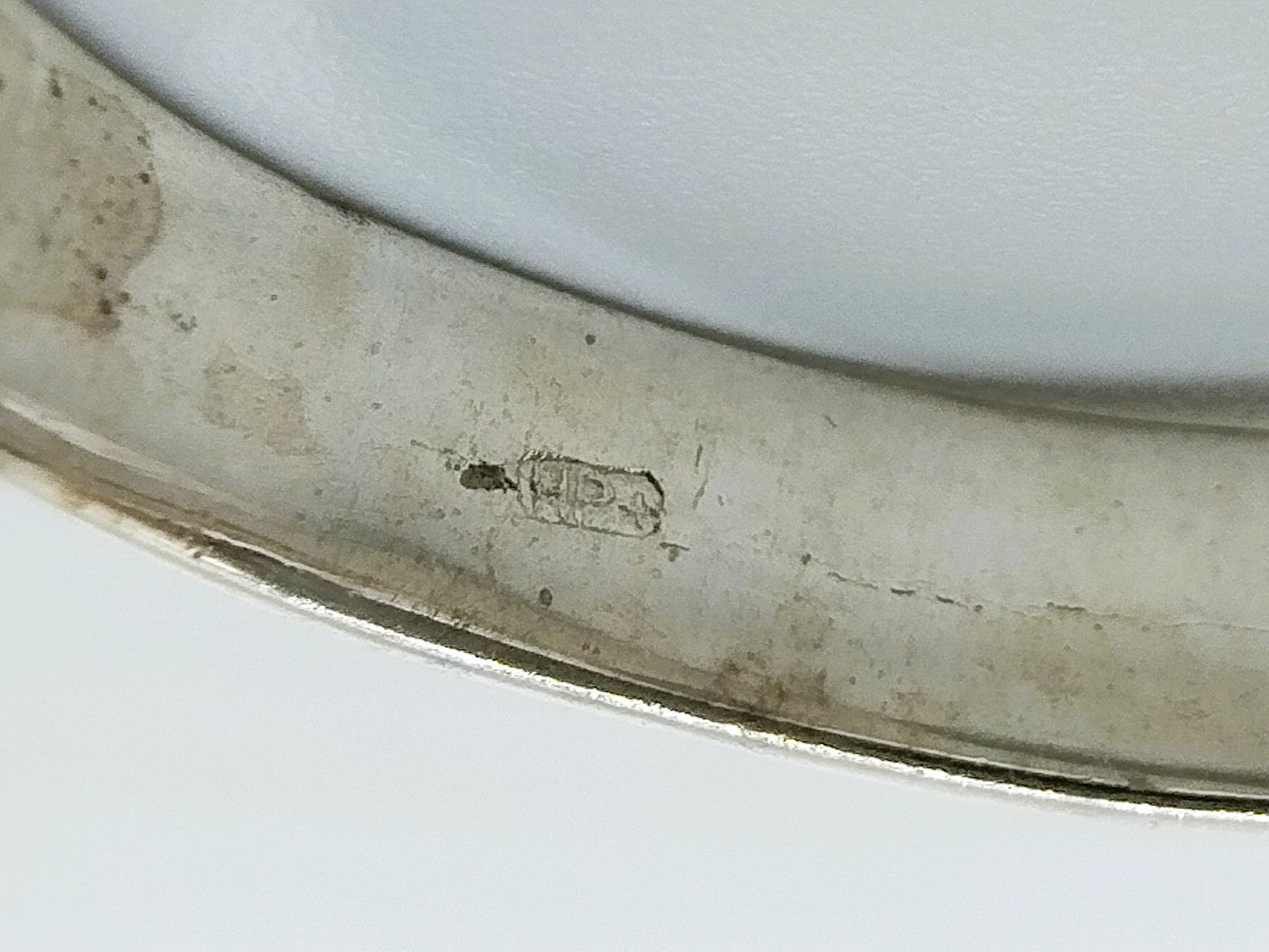 Silberner Unisex-Ring mit Stein, 21 mm