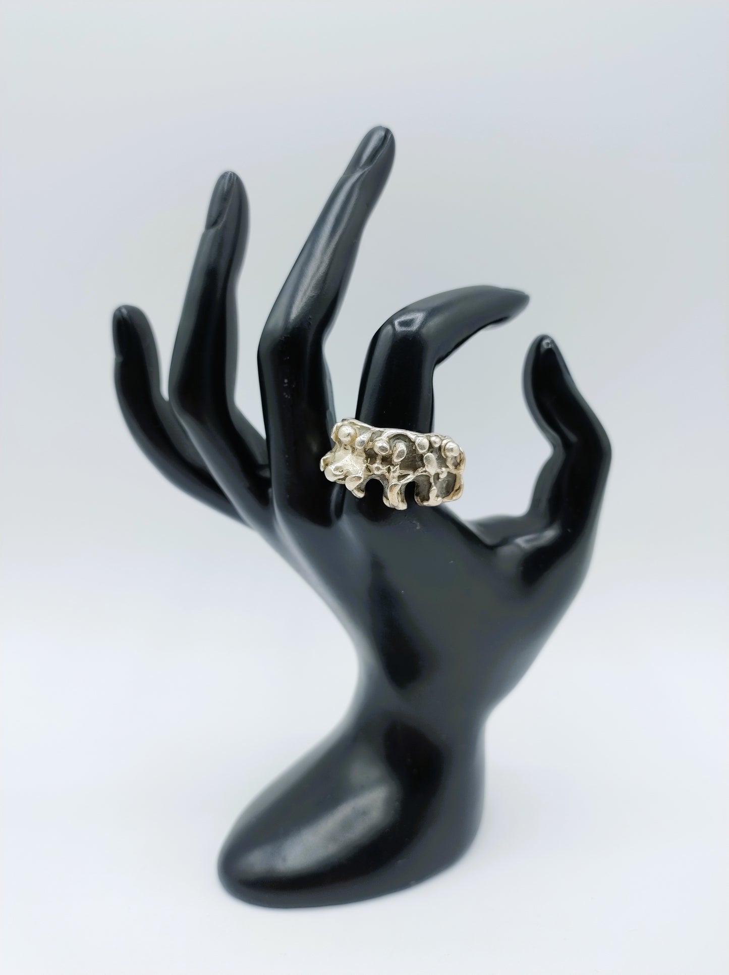 Silberner Designring, 20 mm