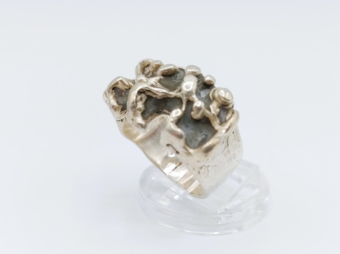 Silberner Designring, 20 mm