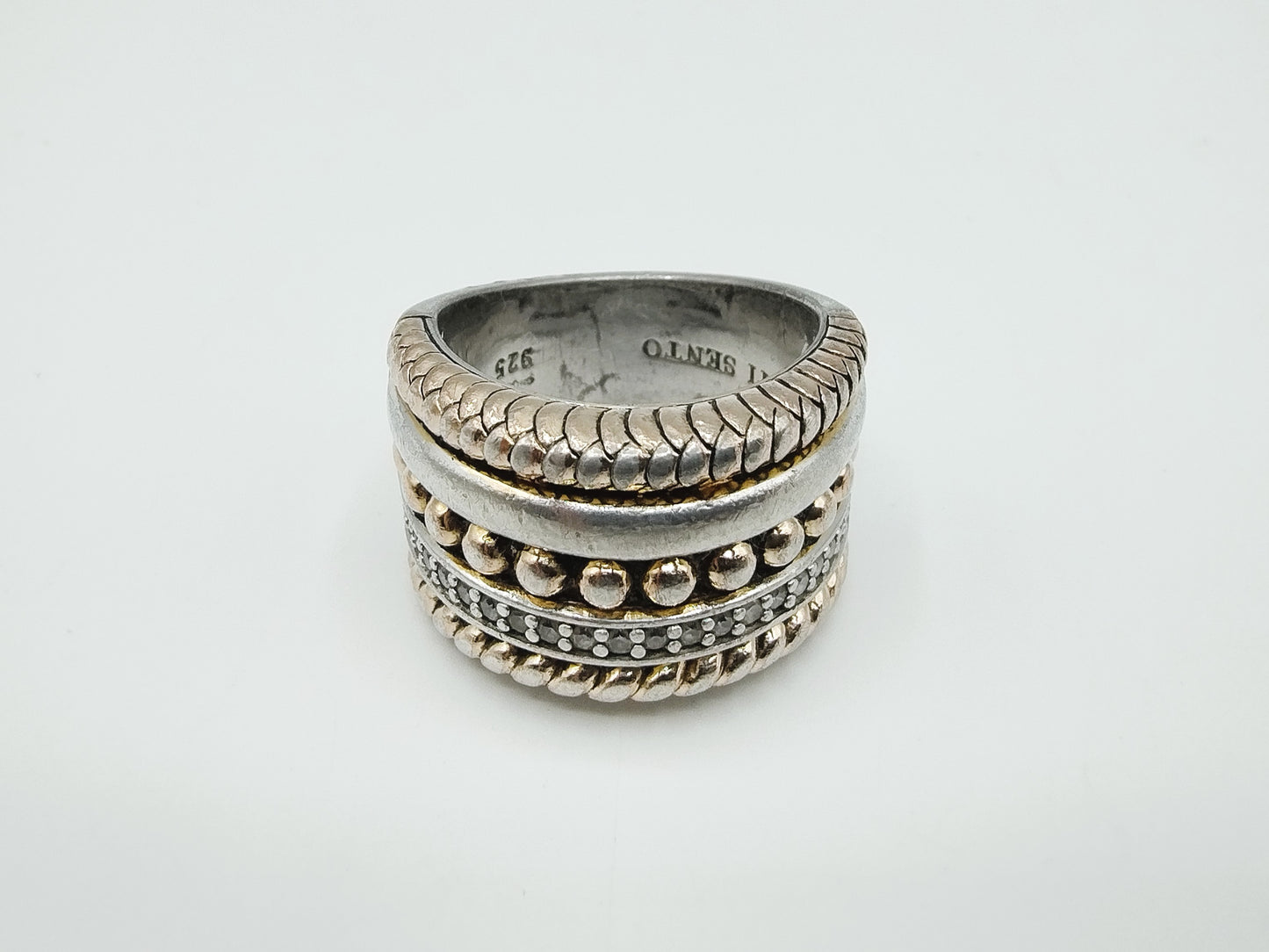 Zware zilveren herenring, Ti Sento, 19,5 mm