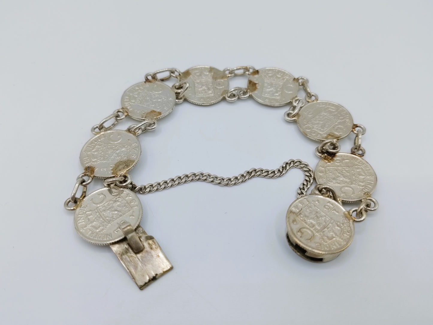 Zilveren armband, 1/10 guldens, Nederlands Indie, 1941