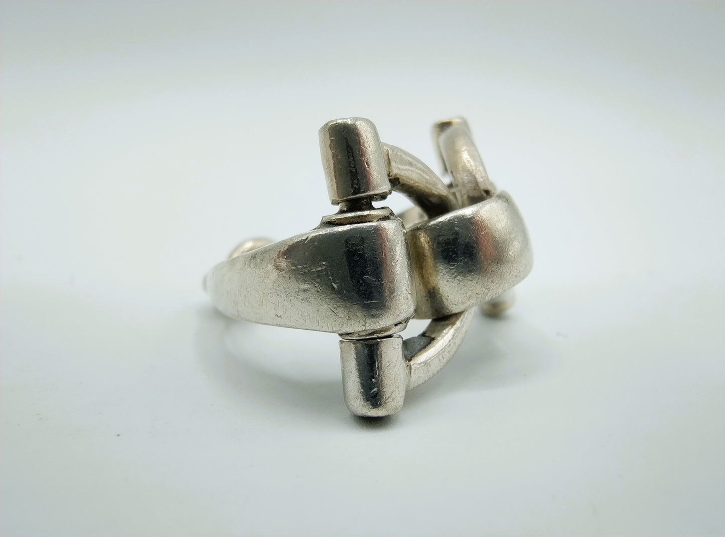 Zilveren fantasiering, paardenbit, 16 mm