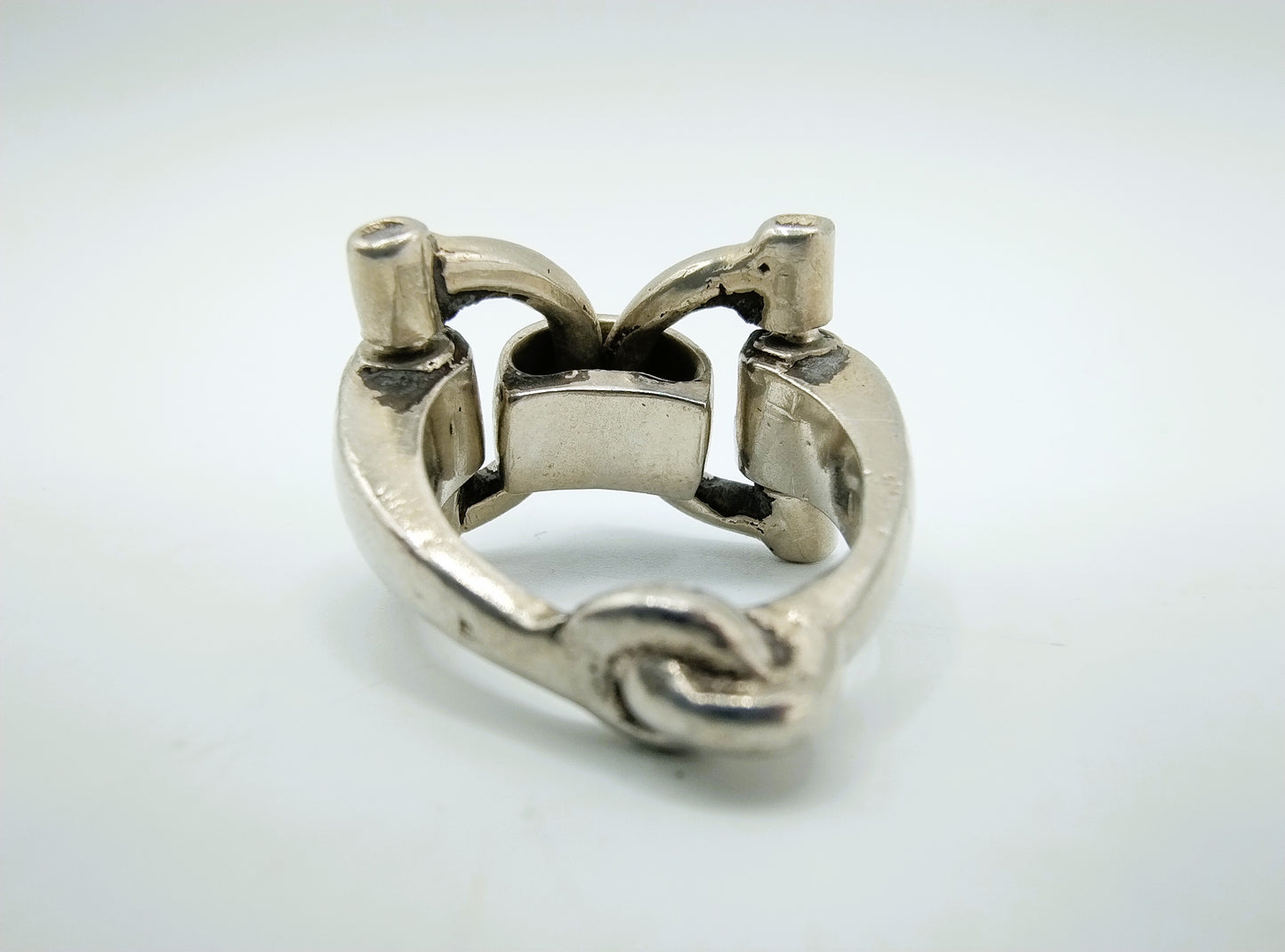 Zilveren fantasiering, paardenbit, 16 mm