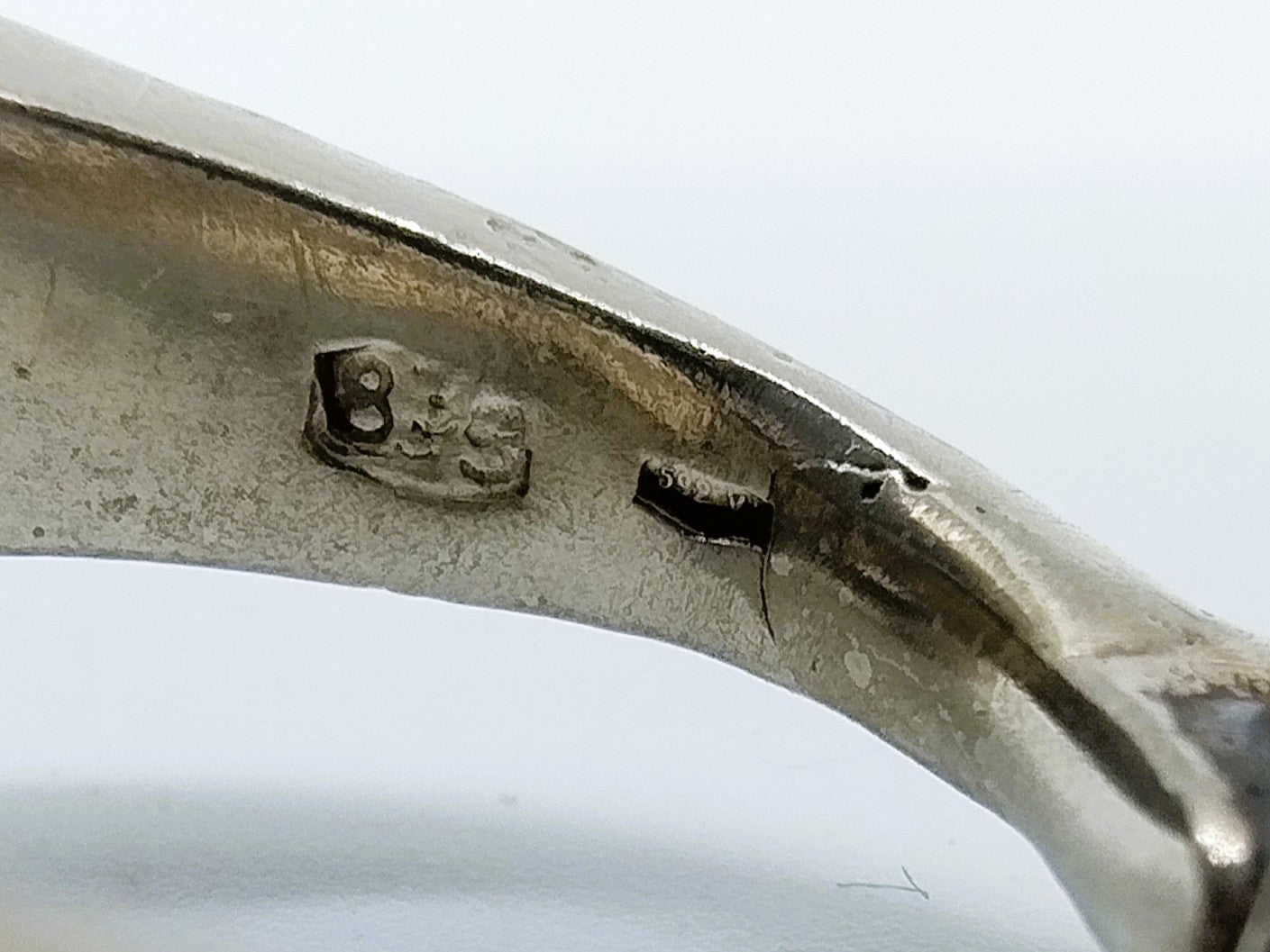 Zilveren fantasiering, paardenbit, 16 mm