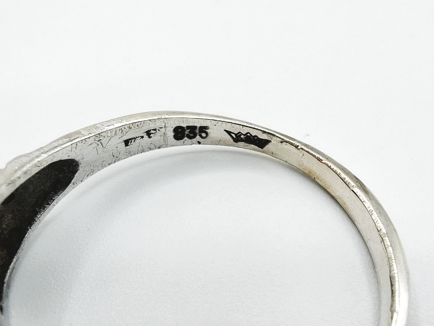 Zilveren ring met parel, A.W.G. Wels, Amsterdam, 18 mm