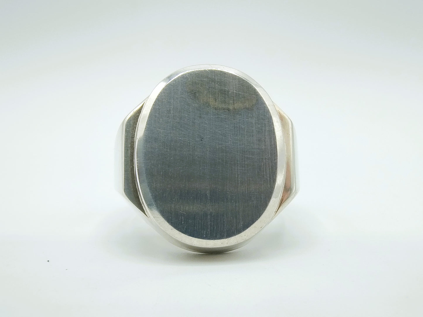 Zilveren heren zegelring, 19.5 mm