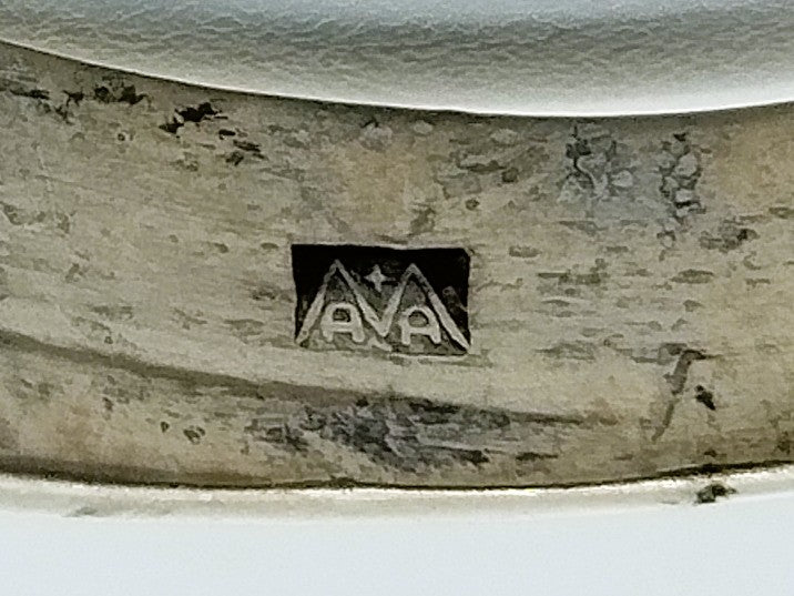 Zilveren unisex ring met steen, 19 mm