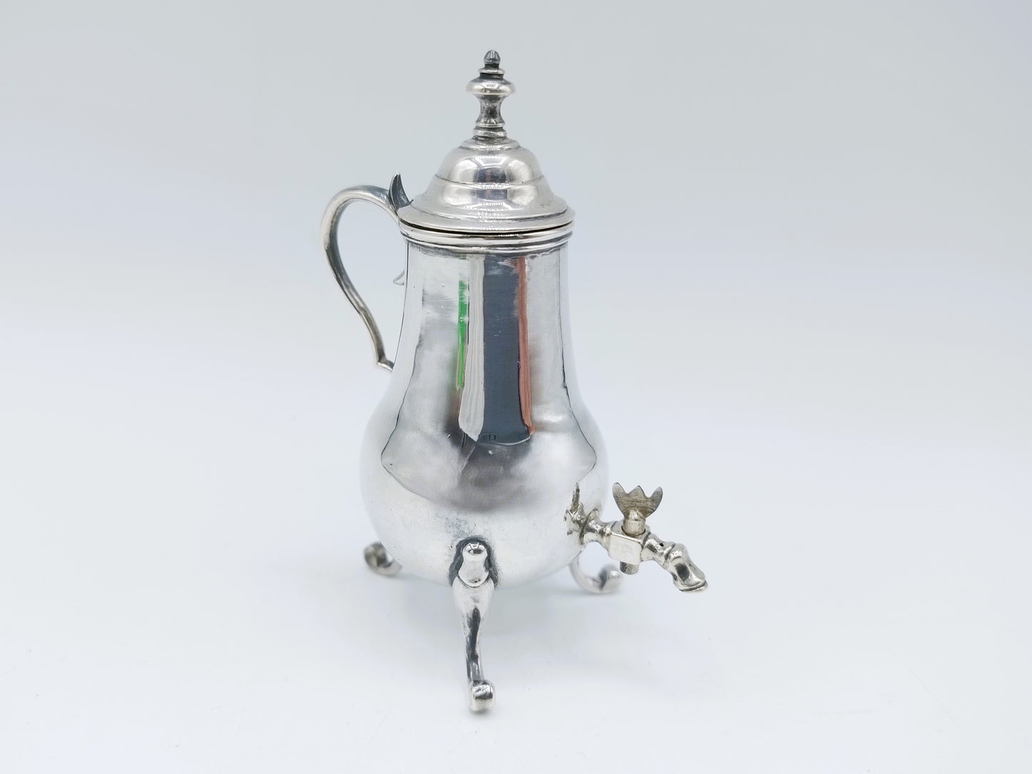 Zilveren miniatuur kraantjeskan, A. van Geffen, Amsterdam, 1761