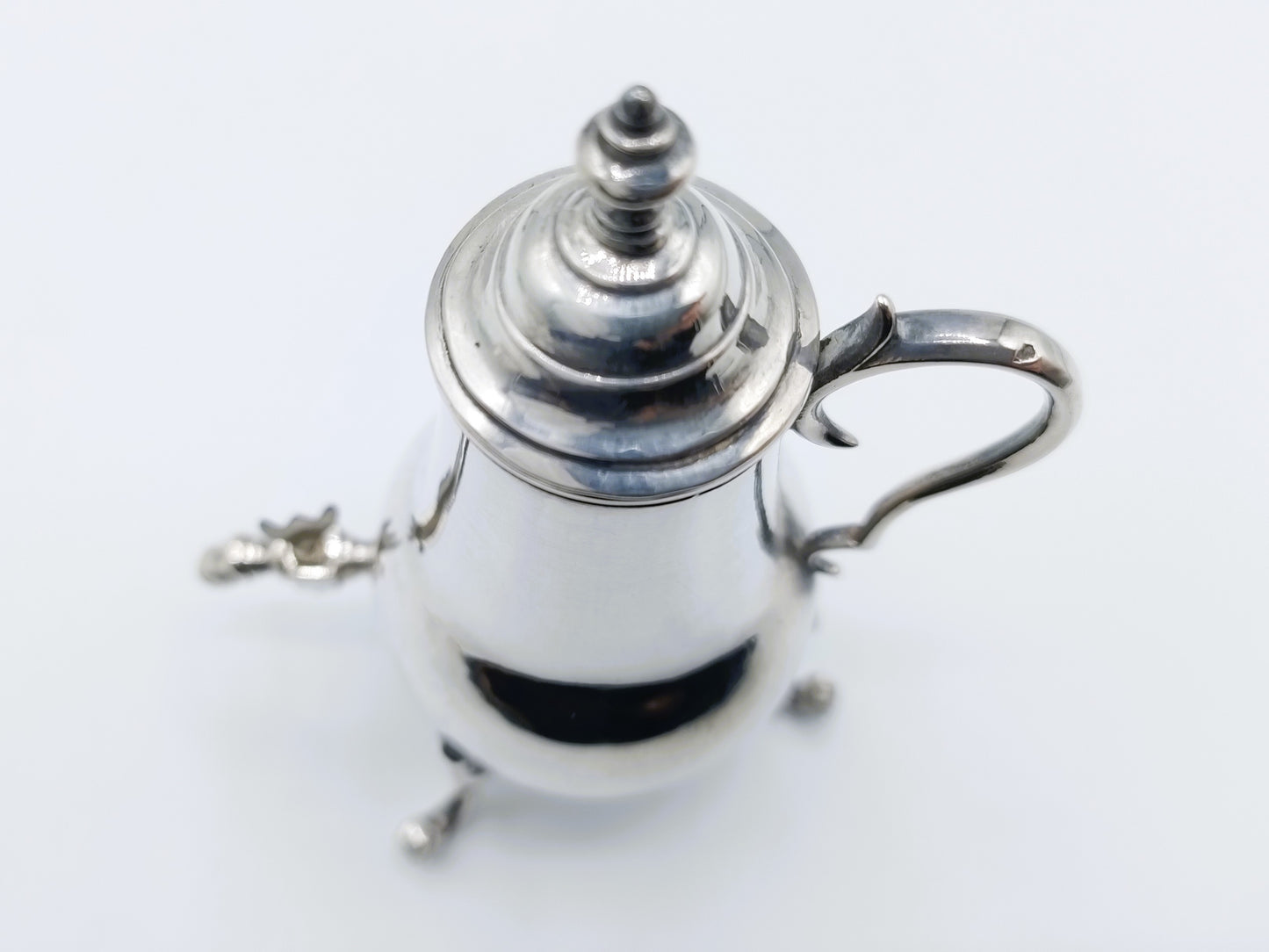 Zilveren miniatuur kraantjeskan, A. van Geffen, Amsterdam, 1761