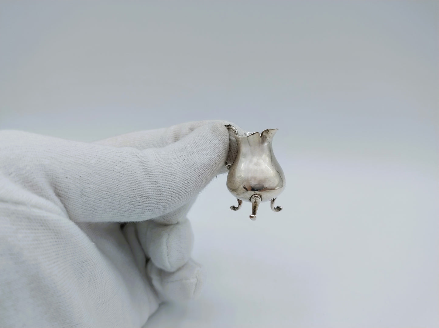 Zilveren miniatuur melkkan, Pieter van Somerwil II, Amsterdam, 1768