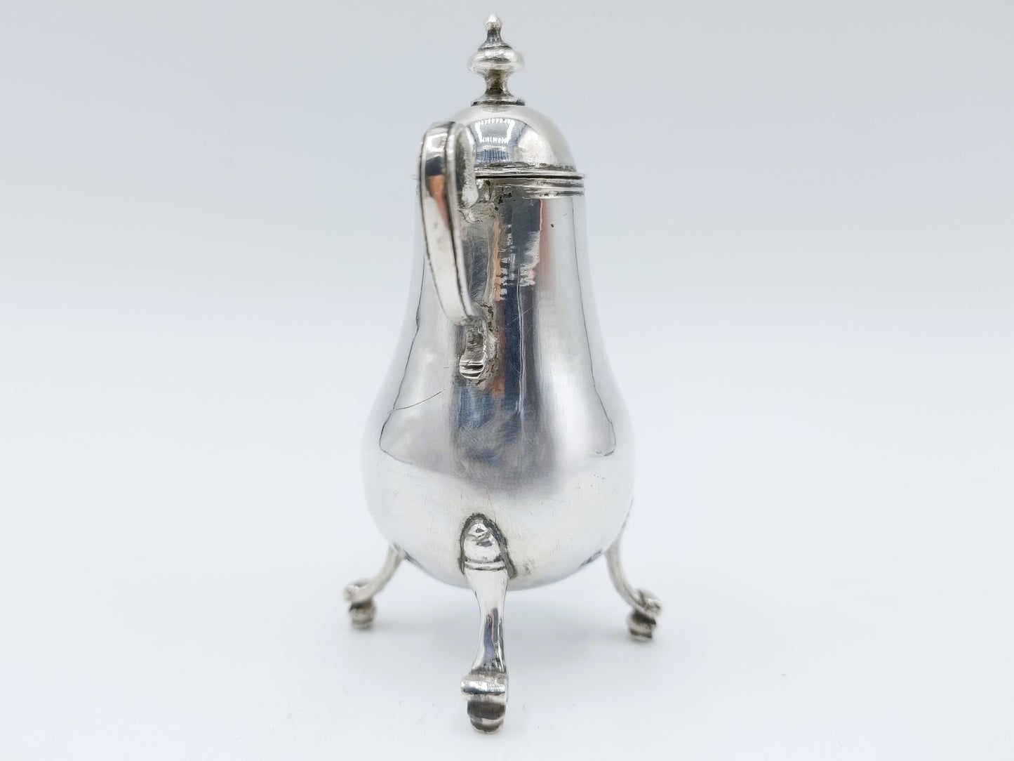 Zilveren miniatuur kraantjeskan, F. van Strant II, Amsterdam, 1739