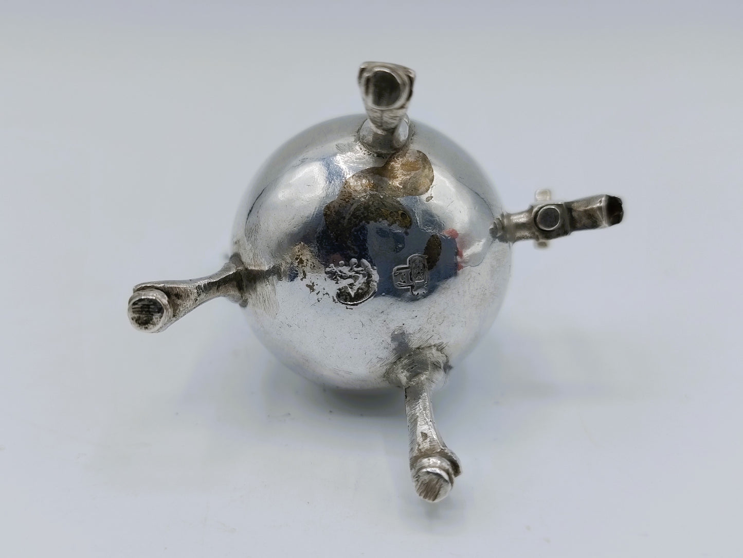 Zilveren miniatuur kraantjeskan, F. van Strant II, Amsterdam, 1739