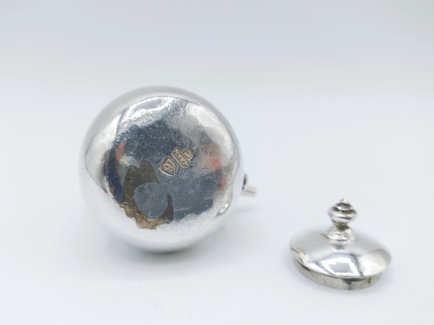 Zilveren miniatuur waterketel, J. Borduur, Amsterdam, 1754