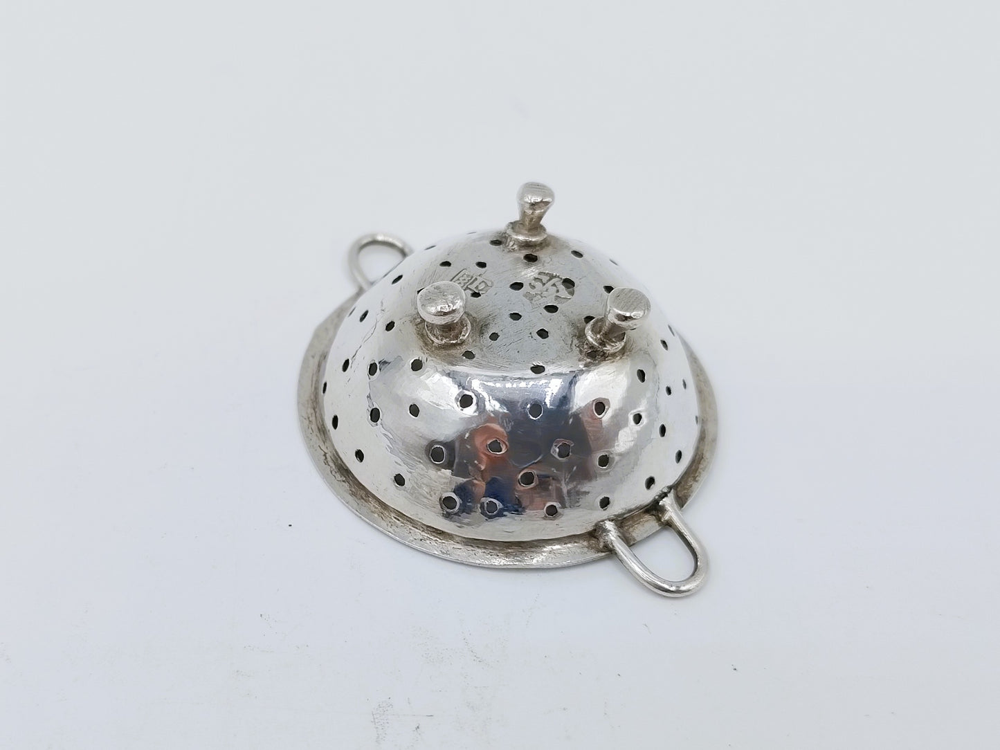 Zilveren miniatuur vergiet, F. van Strant II, Amsterdam, 1739