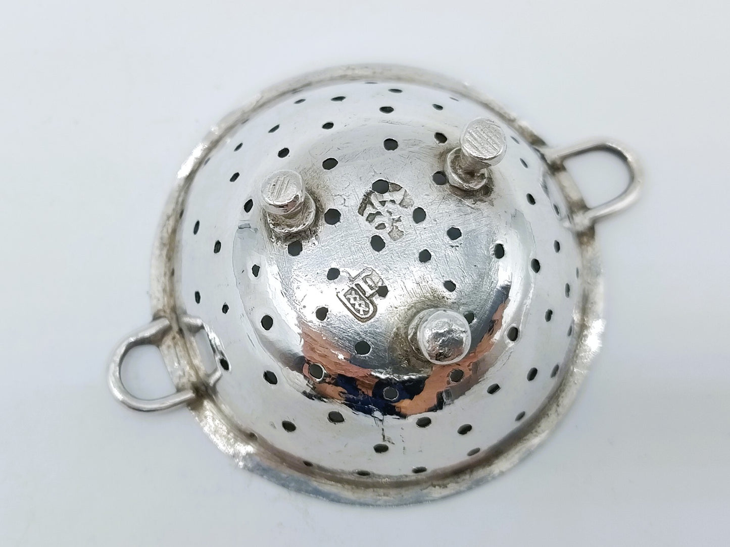 Zilveren miniatuur vergiet, F. van Strant II, Amsterdam, 1739