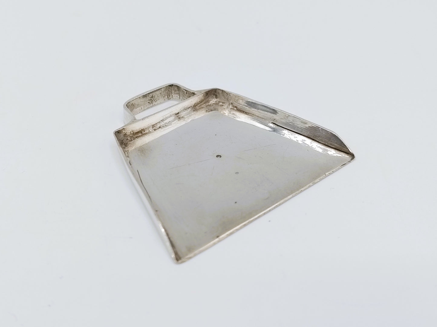 Zilveren miniatuur stofblik, A. van der Hoeff, Haarlem, ca. 1720