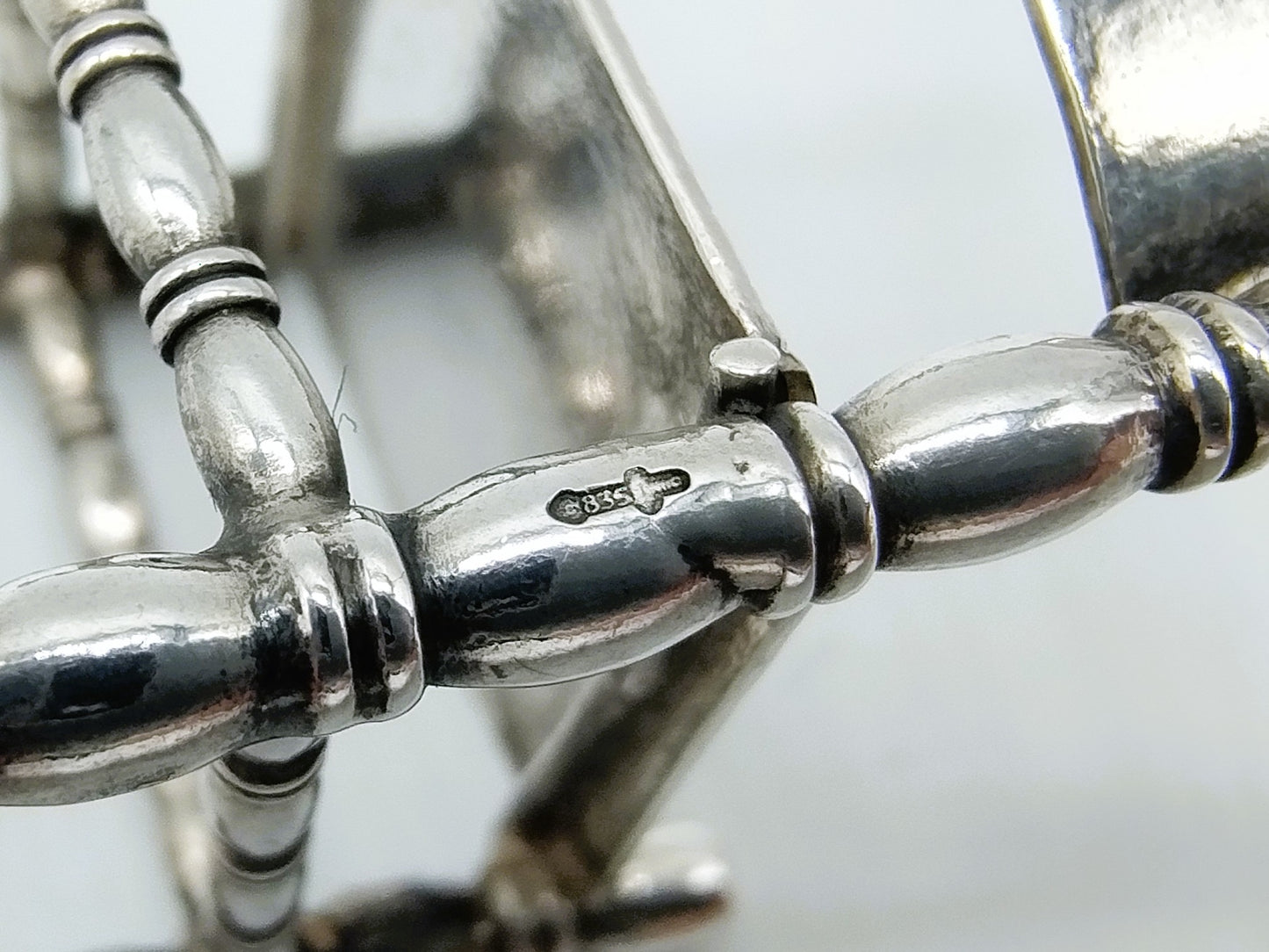 Zilveren miniatuur stoel, 20e eeuws