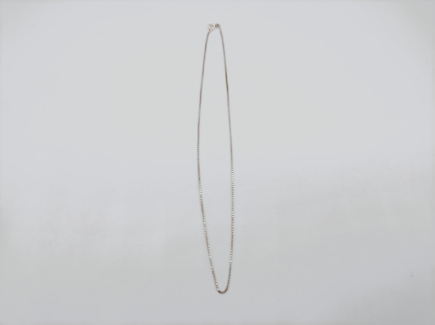 Zilveren venetiaans collier, 45 cm
