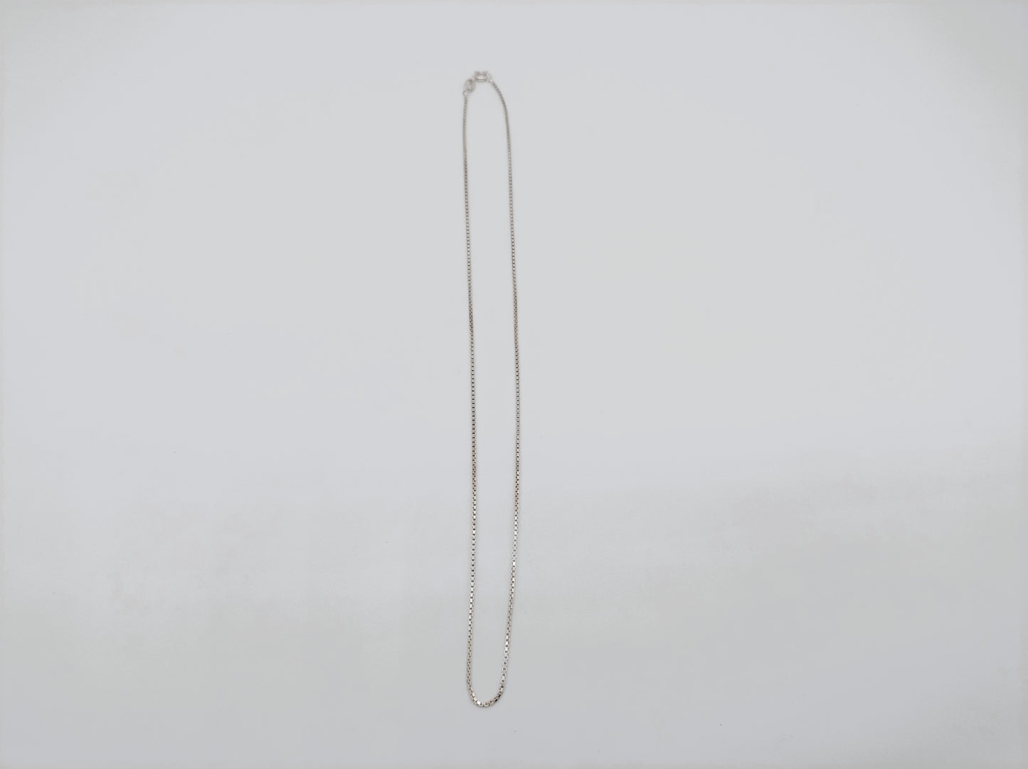 Zilveren venetiaans collier, 45 cm